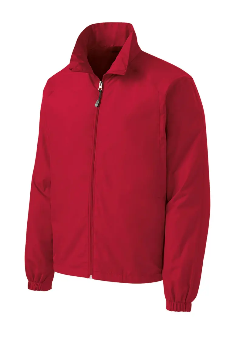 SPORT-TEK Unisex Full Zip Wind Jacket | Water-Resistant, Breathable, Lightweight (70-120c) - view 3