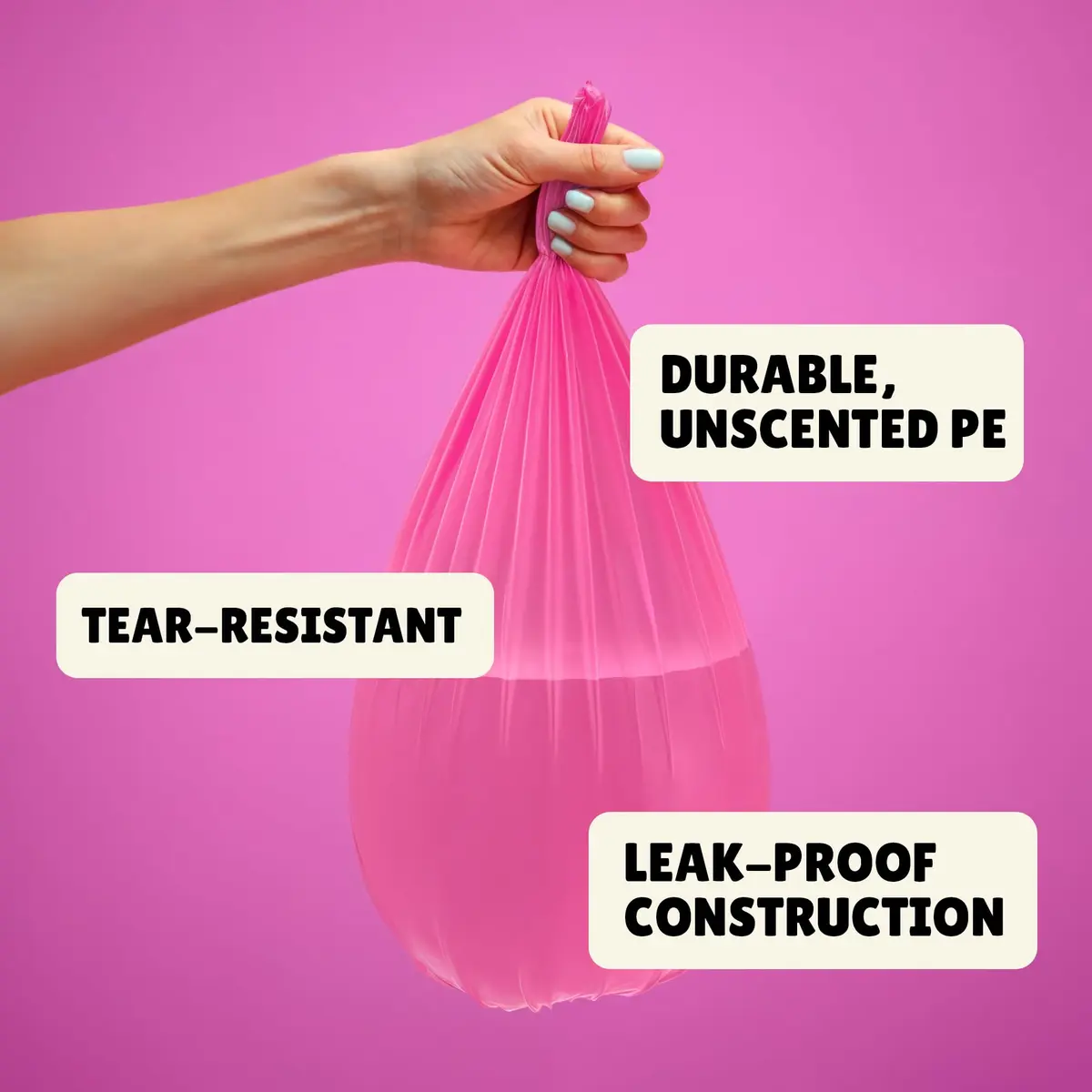 FORID 8 Gallon Trash Bags Multi Colored | Extra Thick, Odorless Garbage Bags for Home & Office - view 3