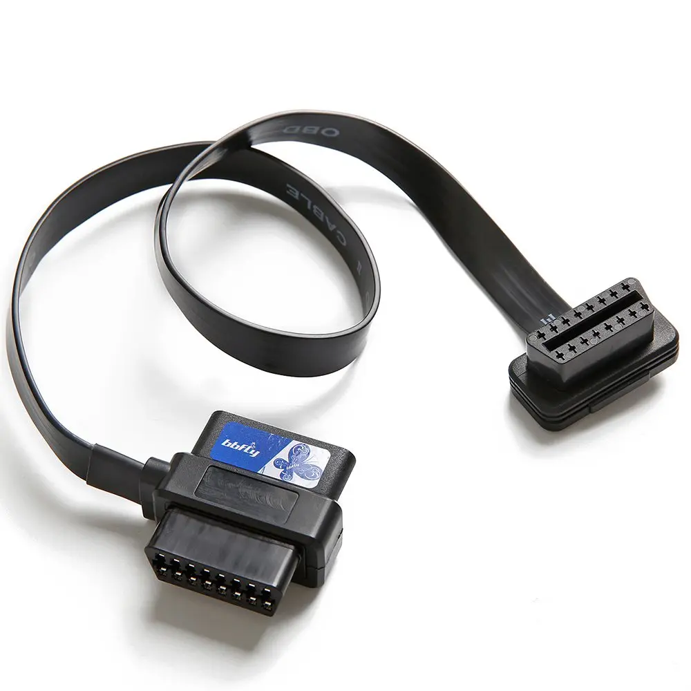 bbfly OBD II OBD2 16Pin Splitter Extension Cable Adapter 60 cm (2ft) | Passes All 16 Pins Straight Through - main product image