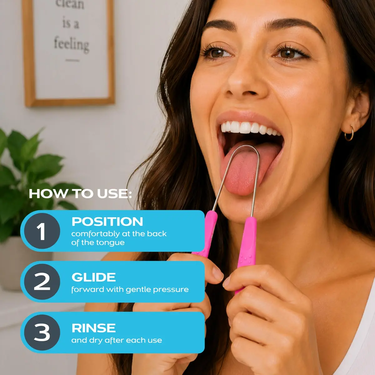 drTung's Stainless Steel Tongue Scraper 2 Pack | Gentle & Effective Oral Hygiene - view 5