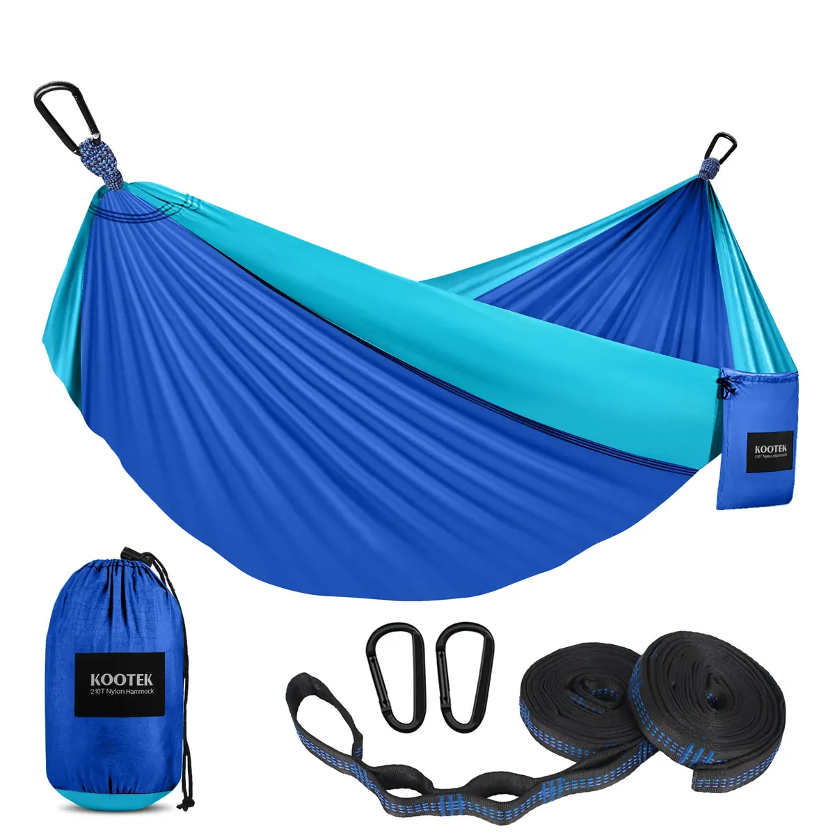Kootek Camping Hammock 500lbs Capacity | Double Outdoor Camping Essentials, Parachute Nylon - main product image
