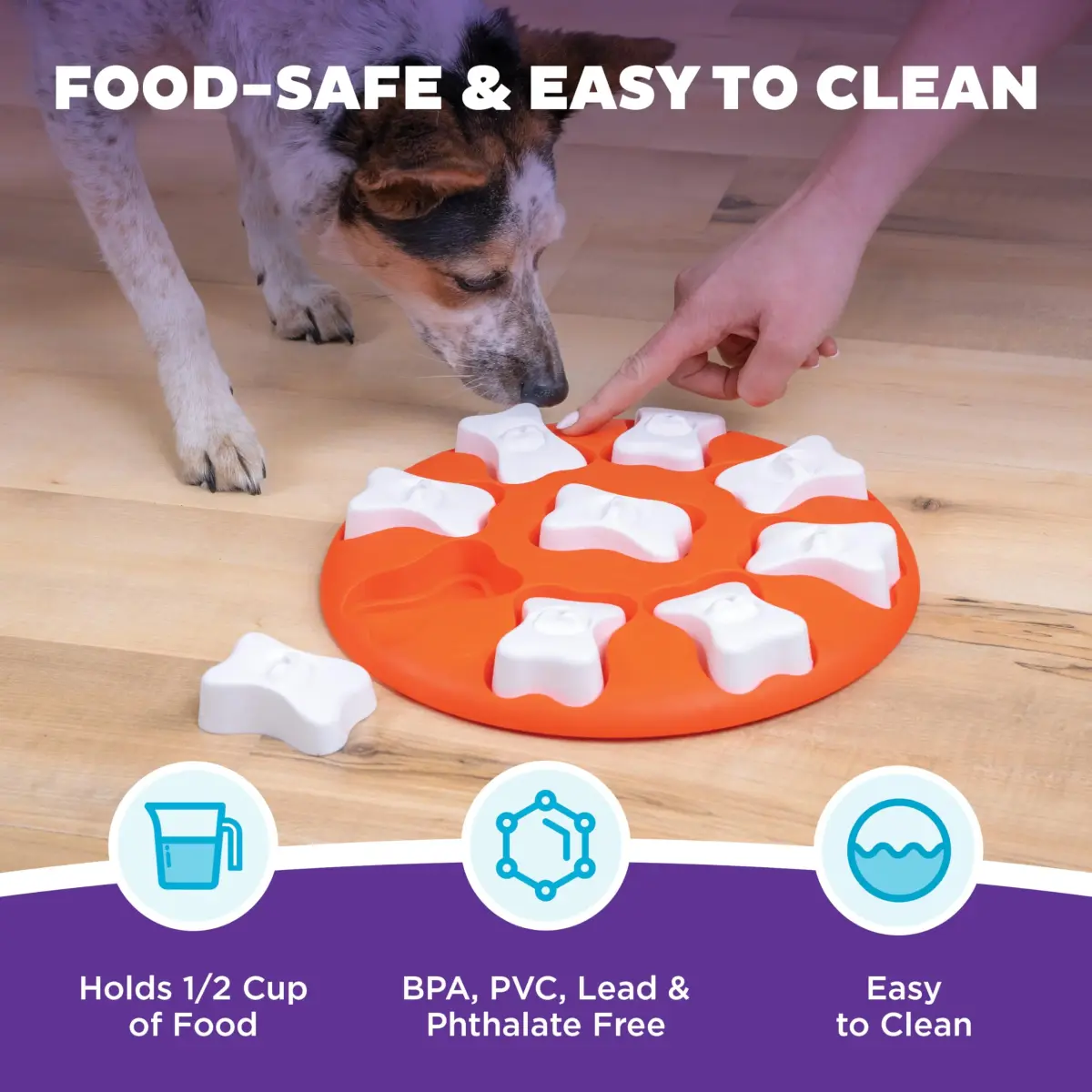 Outward Hound Nina Ottosson Dog Smart Treat Puzzle 28.6cm (11") | Beginner Level Interactive Dog Toy - view 5