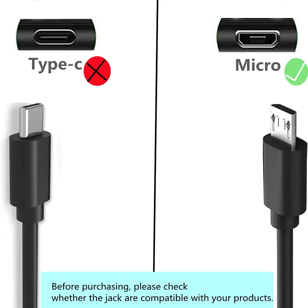 Koffmon Micro USB Charging Cable Compatible with JBL Flip 2/3/4, Logitech UE Boom 3, Android Phones | Fast Charging, 3ft Black - view 2