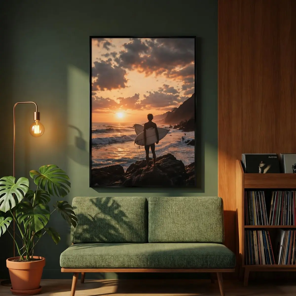 Frametory 18x24 Black Aluminum Poster Frame Tempered Glass | Modern Wall Decor (70-120 chars) - view 4