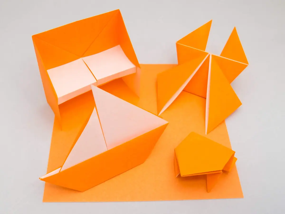 Taro's Origami Studio Standard 6 Inch Square Paper 100 Sheets (15.24 cm) | 23 Colors Including Gold & Silver - view 6