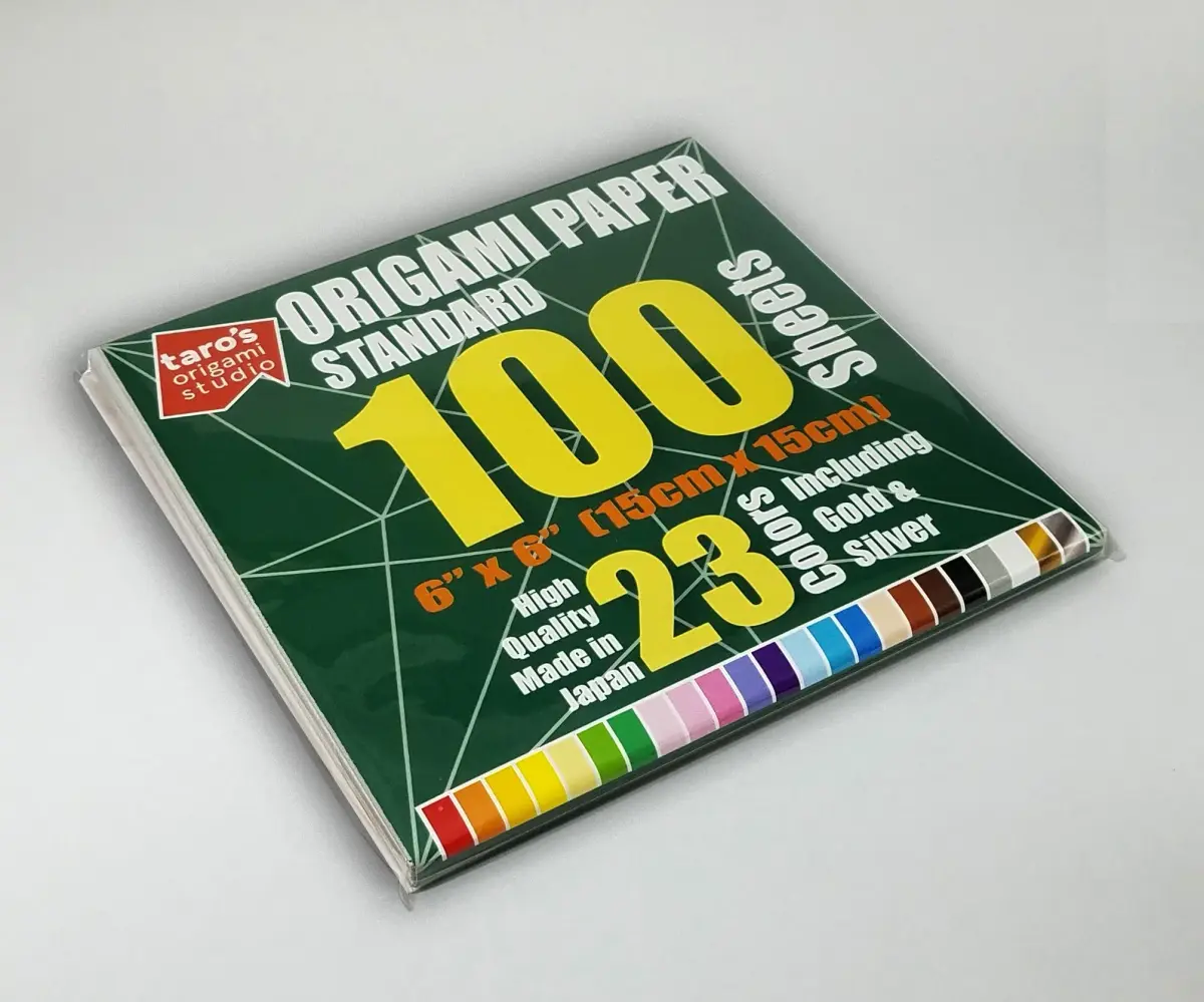 Taro's Origami Studio Standard 6 Inch Square Paper 100 Sheets (15.24 cm) | 23 Colors Including Gold & Silver - view 3