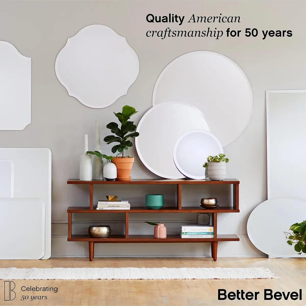 The Better Bevel Frameless Oval Mirror 20" x 27" | Beveled Edge Bathroom Wall Mirror - view 6