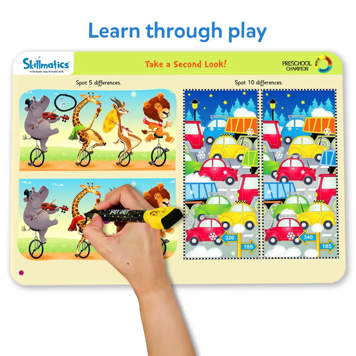 Skillmatics Preschool Champion Educational Game – Reusable Activity Mats with 30 Activities | Ages 3+ - view 4