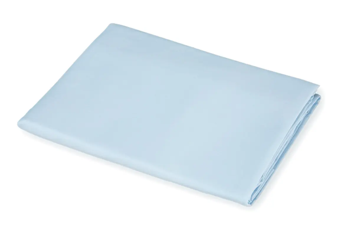 American Baby Company 100% Cotton Percale Cot Sheet for Daycare Standard Size 23" x 51" | Soft & Breathable Cot Sheet for Daycare and Preschool, Blue - view 3