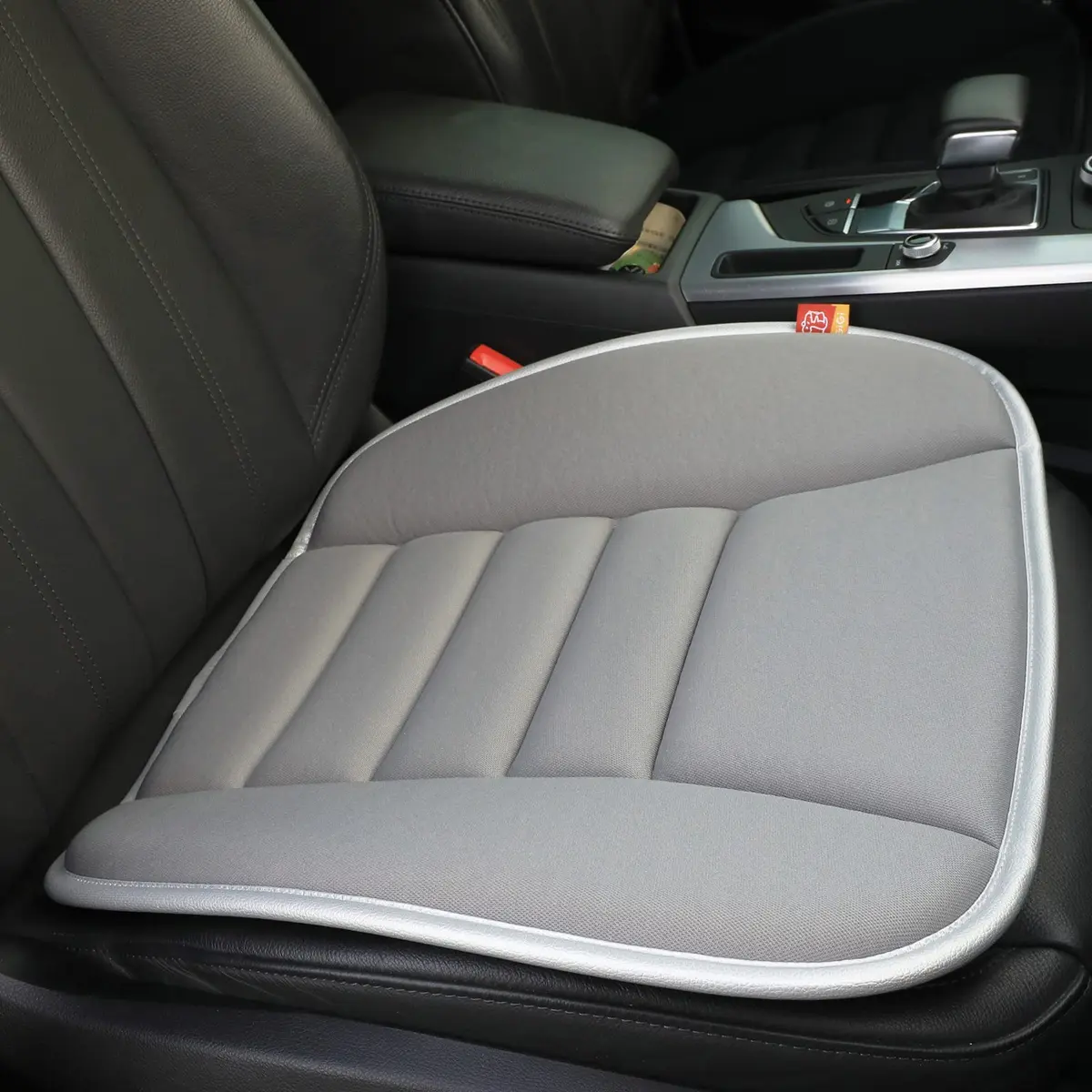 RaoRanDang Gray Memory Foam Car Seat Cushion Pad for Driving & Office Chairs | 54cm x 46cm (21.3" x 18.5") - main product image