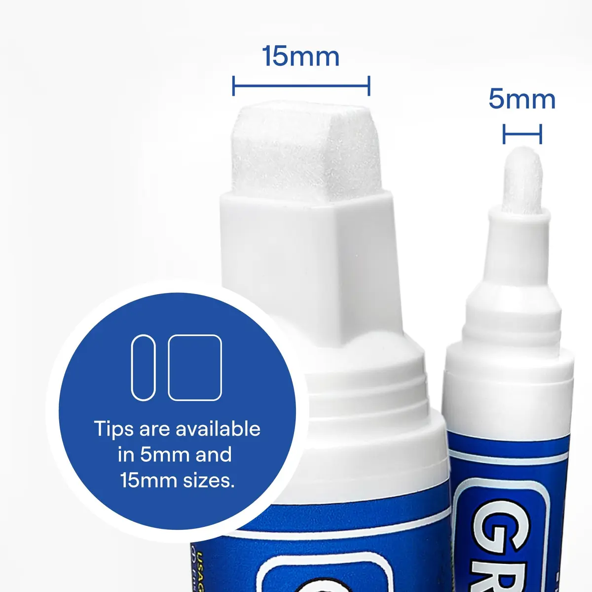 Rainbow Chalk Markers Grout Pen Cream Tile Grout Paint Marker Restorer 20ml (0.676 Fl Oz) | Waterproof Grout Line Refresher for Kitchen & Bathroom - view 3