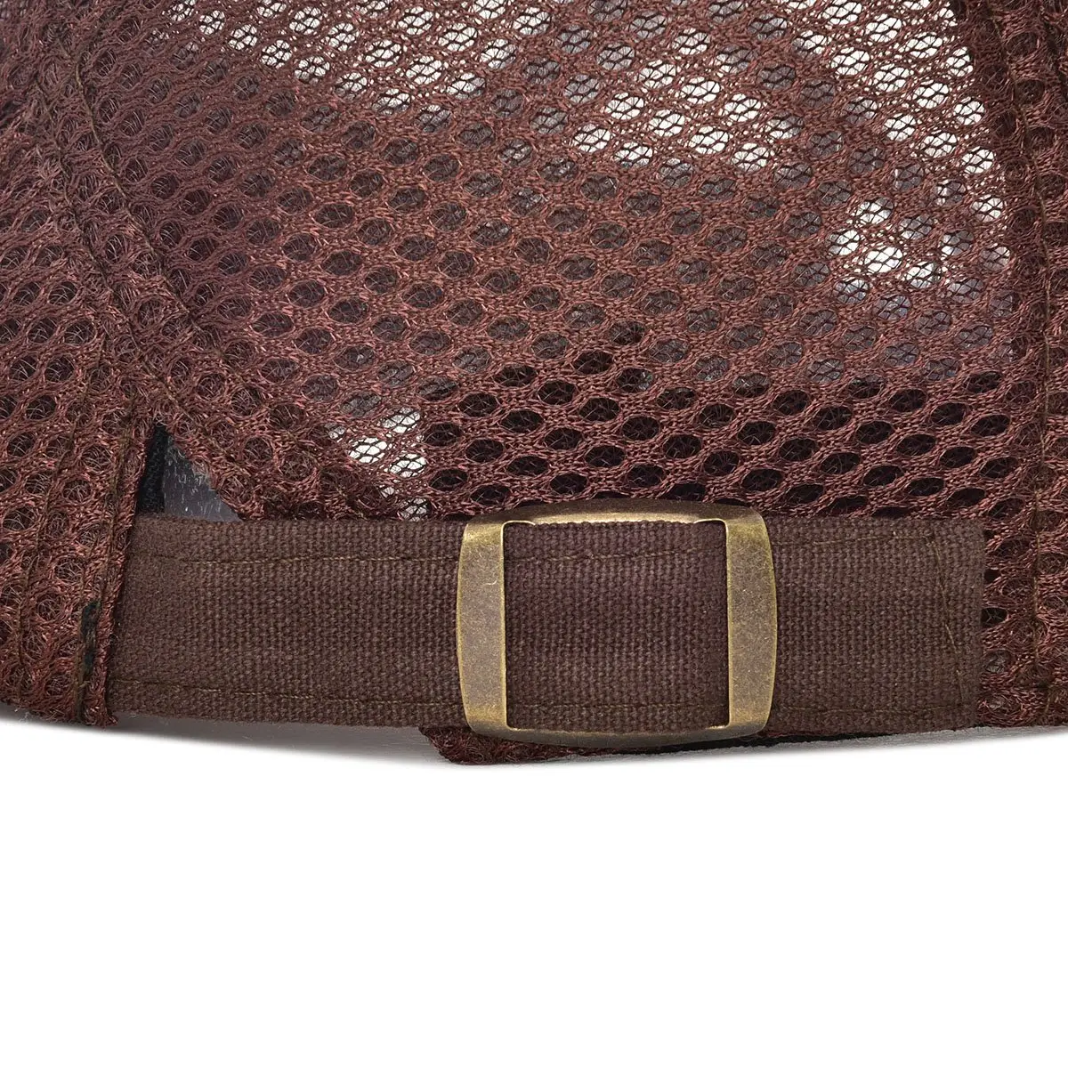VOBOOM Men Breathable Mesh Summer Hat Adjustable Newsboy Beret (Coffee) | Classic Summer Style - view 6