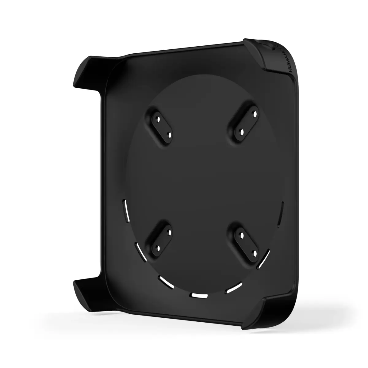 HumanCentric Mac mini Mount | VESA 75/100mm, Under Desk, Wall Mount, Black Plastic - main product image