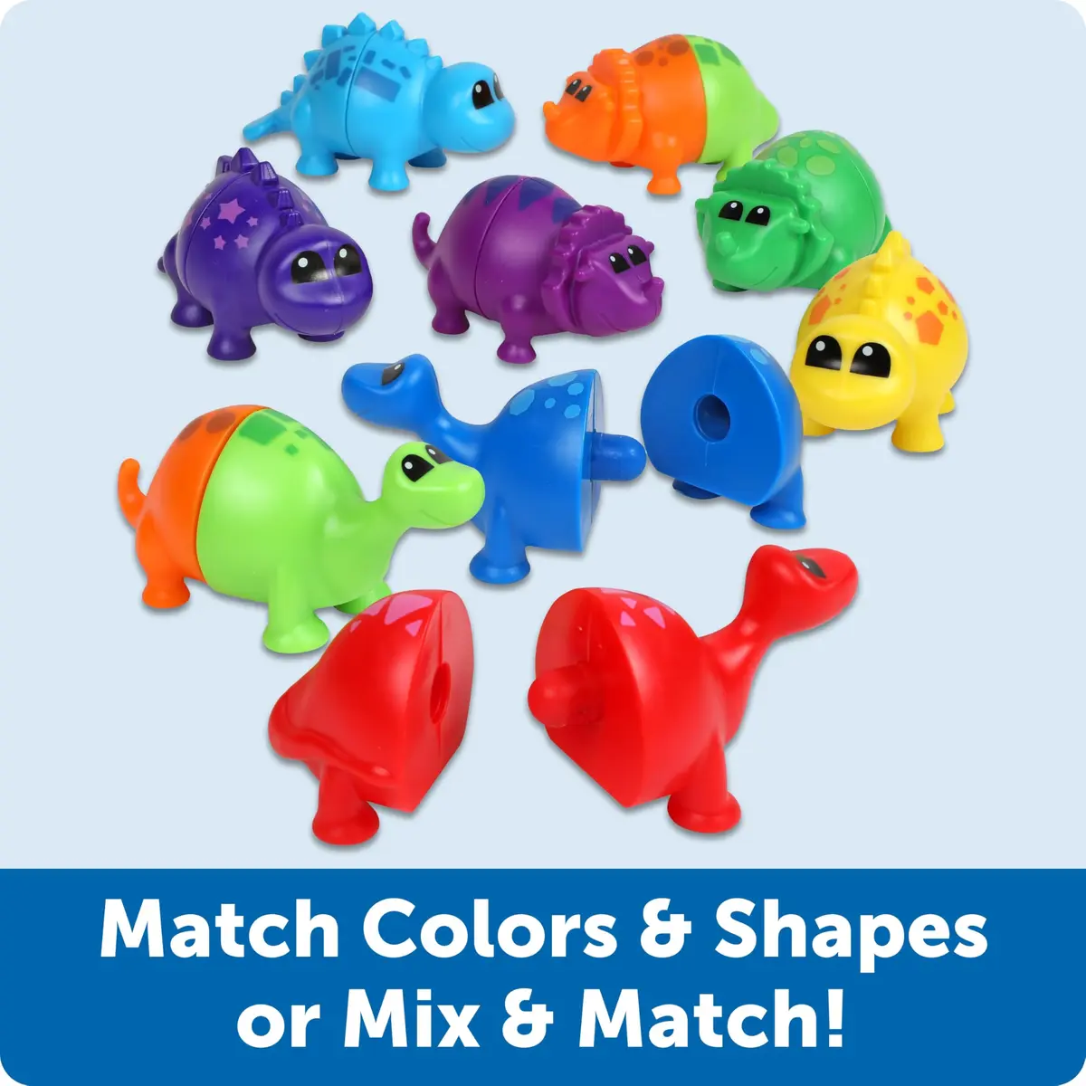 Learning Resources Snap-n-Learn Matching Dinos - Dinosaur Toys, 9-Piece Set | Educational Toddler Fine Motor Skills - view 5