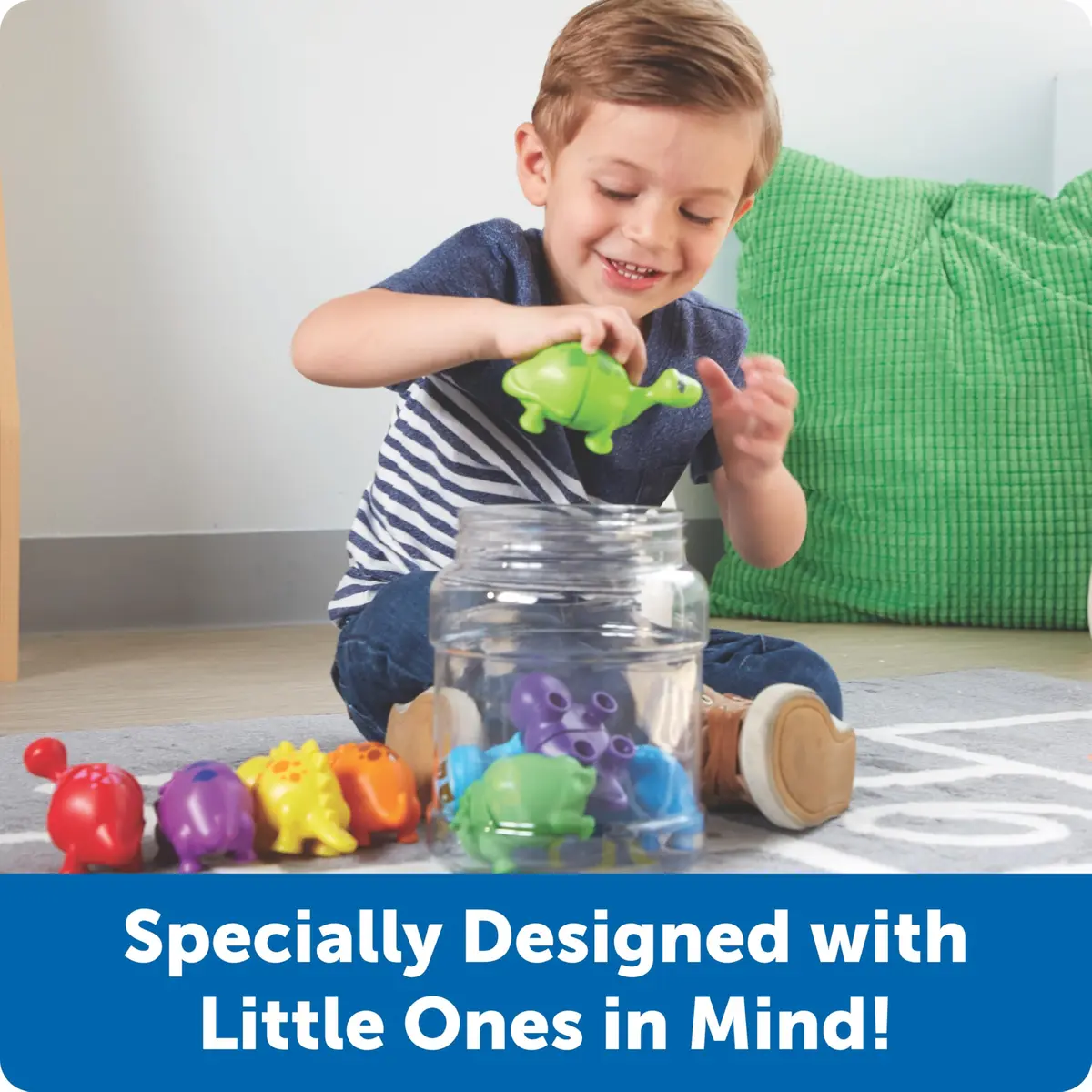 Learning Resources Snap-n-Learn Matching Dinos - Dinosaur Toys, 9-Piece Set | Educational Toddler Fine Motor Skills - view 3