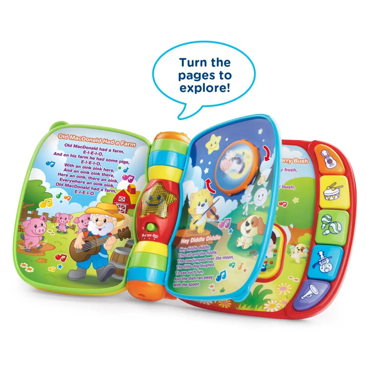 VTech Musical Rhymes Book Red | Electronic Learning Toy for Babies 6-36 Months - view 2