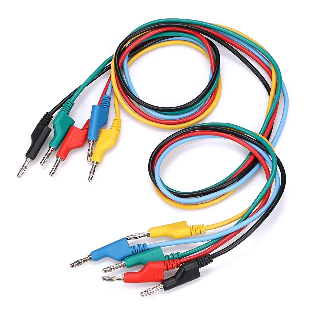 Sumnacon 5-Piece 4mm Banana Plug Test Leads Set | 1m Flexible Silicone, 1000V/15A - view 7