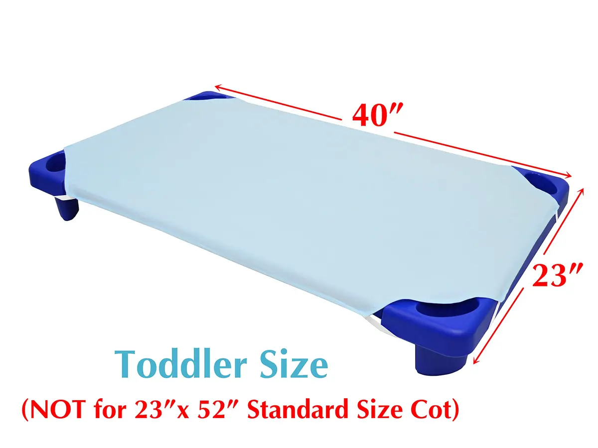 American Baby Company 100% Cotton Percale Toddler Cot Sheet 58cm x 102cm (23" x 40") | Soft Breathable Daycare Sheet - view 2