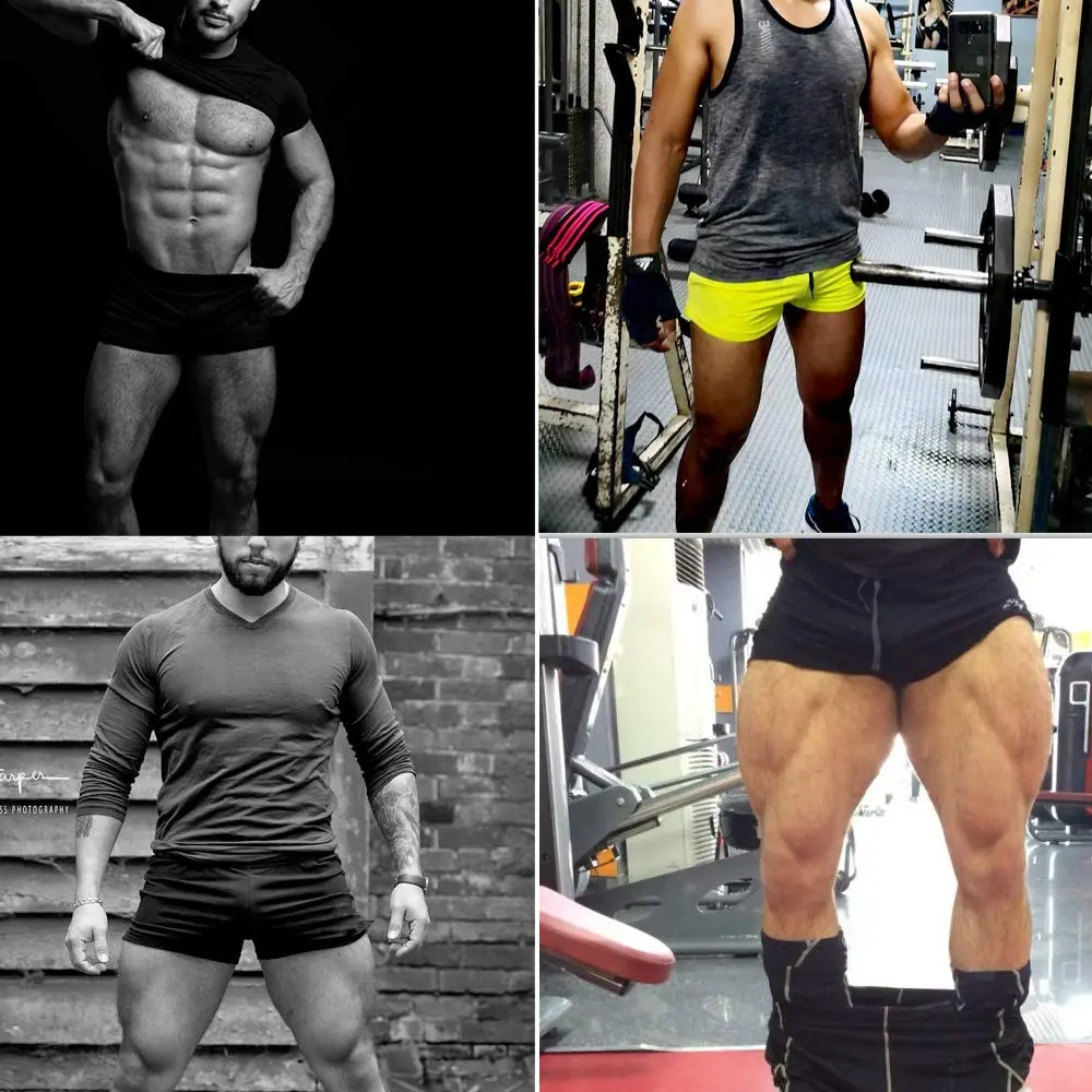 palglg Mens Bodybuilding Shorts 3 Inch Inseam Cotton | Perfect for Workout & Casual Wear - view 2