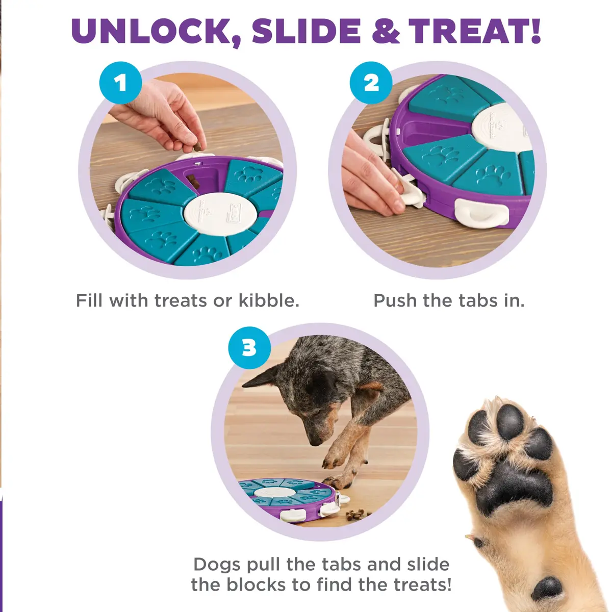 Outward Hound Nina Ottosson Dog Twister Treat Puzzle 11.8" (30cm) | Advanced Level 3 Dog Toy for Mental Stimulation - view 3