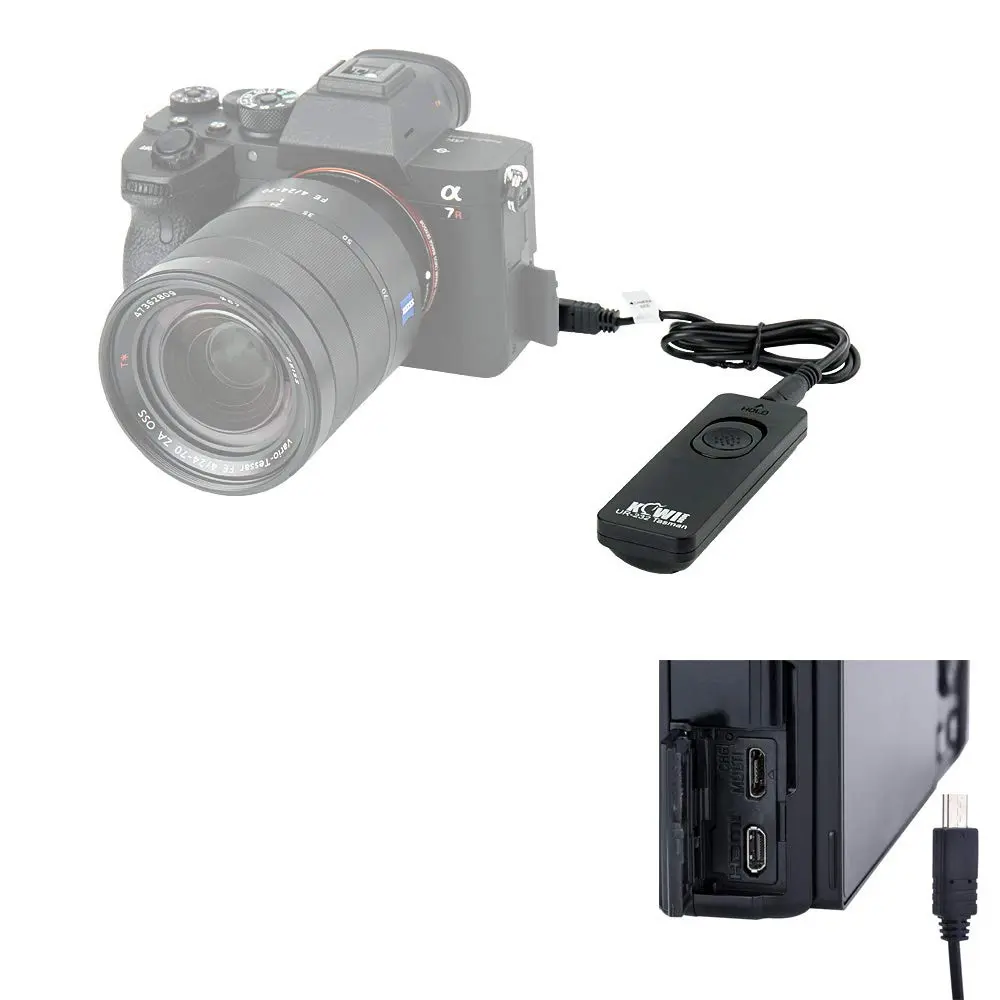 KIWIFOTOS Remote Shutter Release Cord for Sony Alpha A7 IV A7 III A7R V A6600 A6000 ZV-1 | 70cm + 130cm Extension - view 6