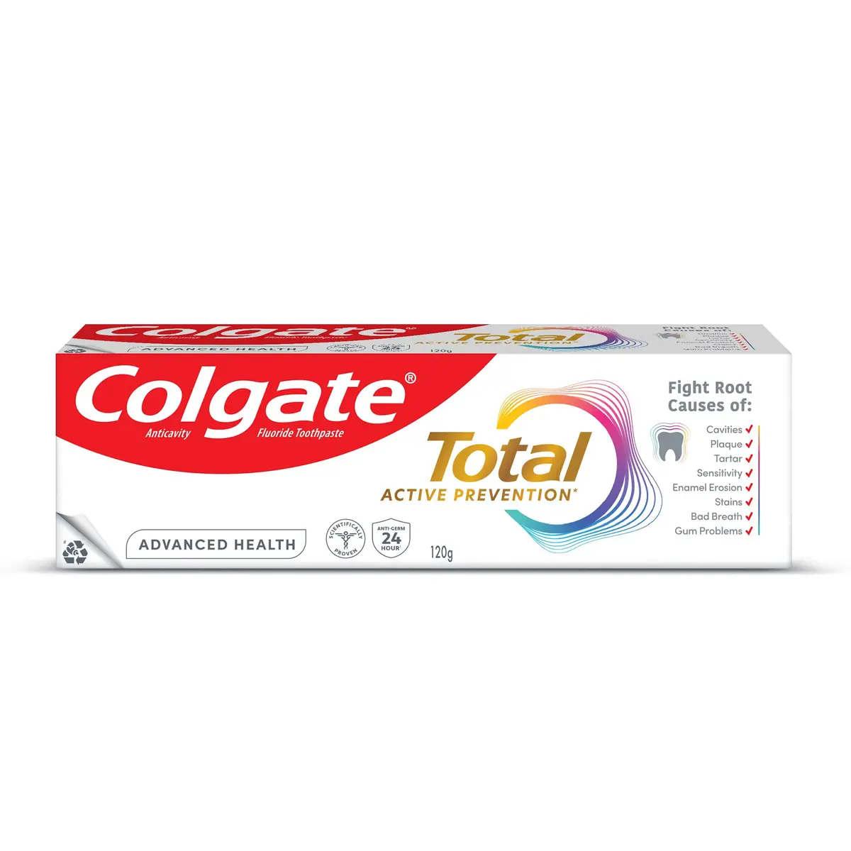 Colgate Total Care Toothpaste 120GM | 12-Hour Germ Defense & Anti-Germ Shield - main product image