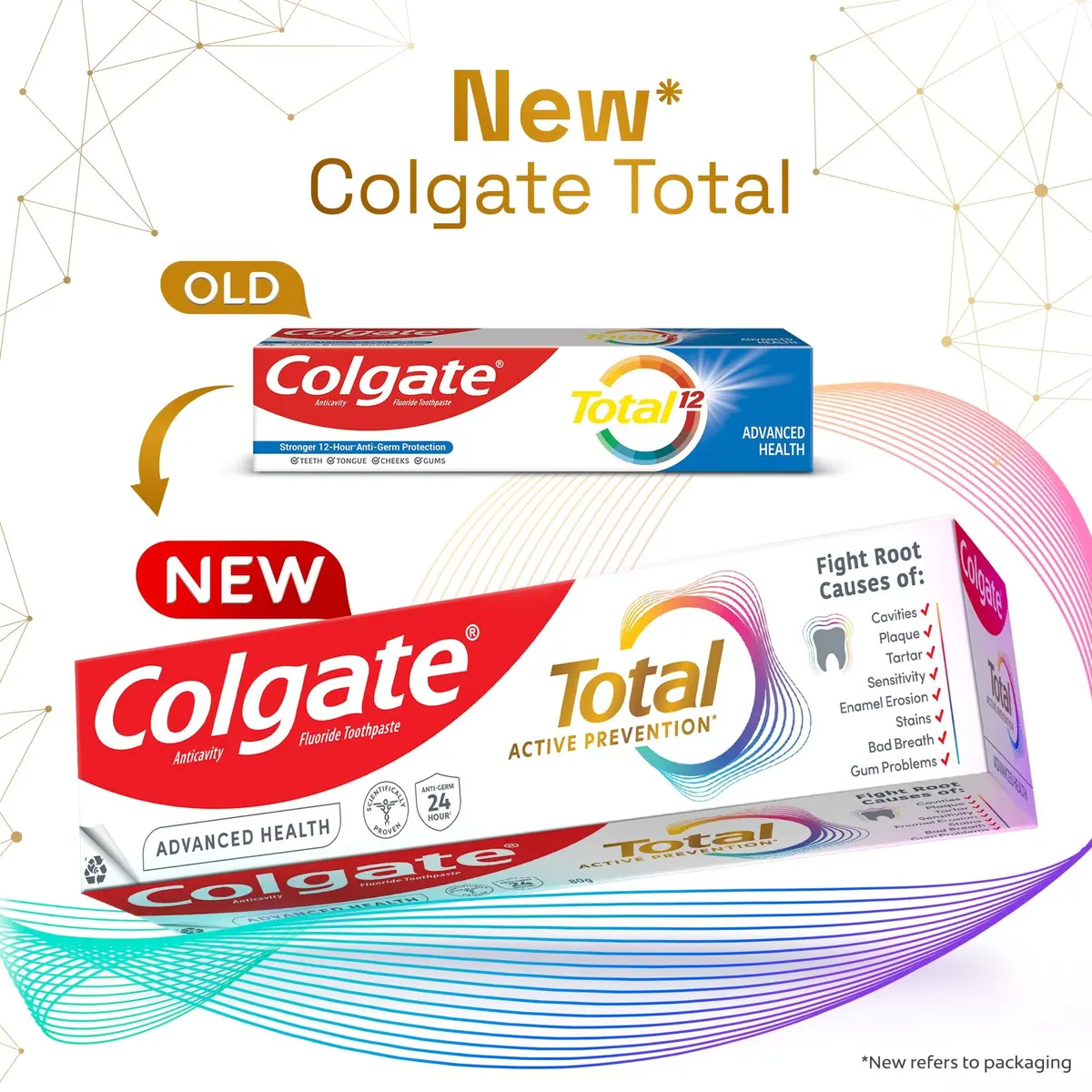 Colgate Total Care Toothpaste 120GM | 12-Hour Germ Defense & Anti-Germ Shield - view 2
