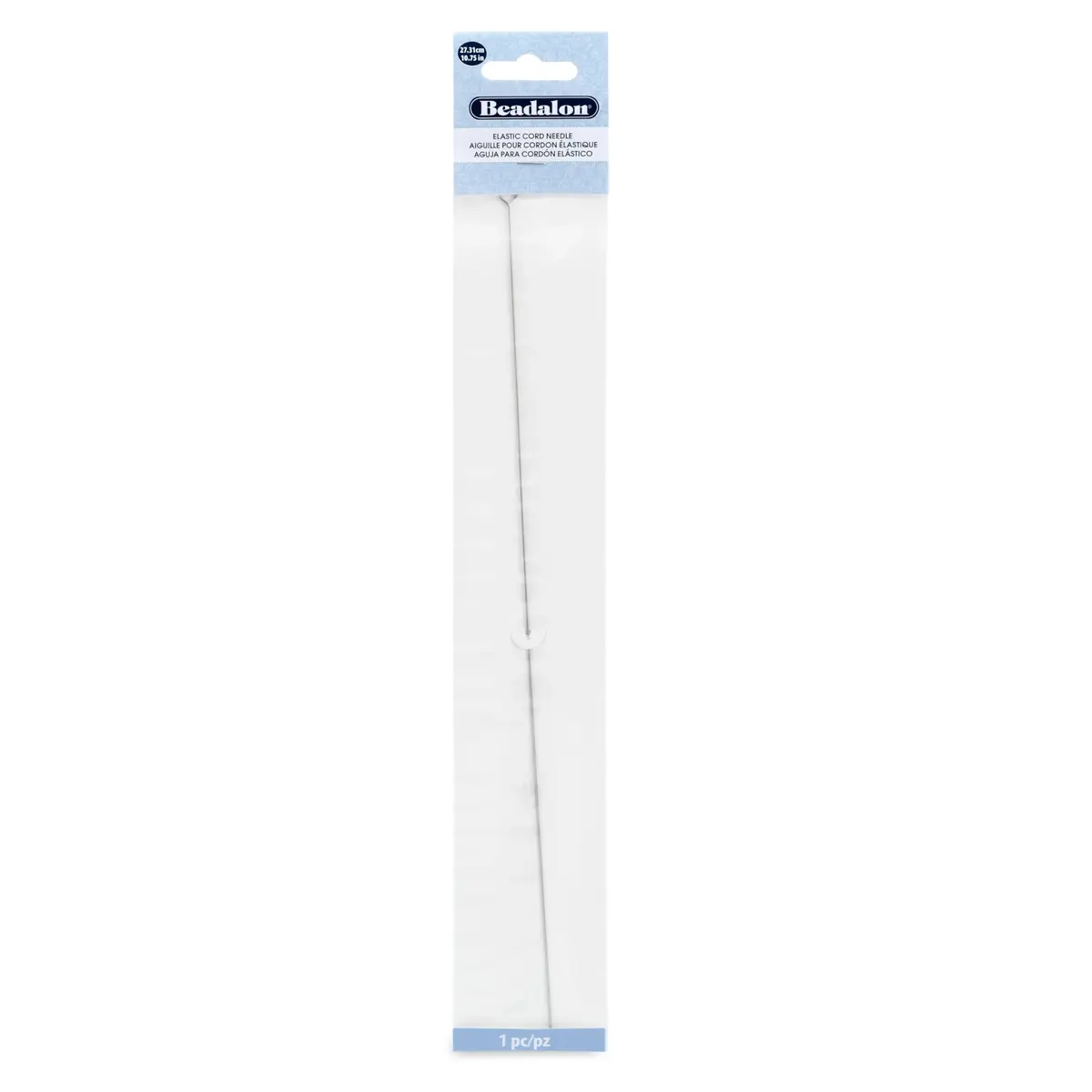 Beadalon Elastic Cord Beading Needle 10.75 Inches | Easy Threading Tool for Jewelry Making - main product image