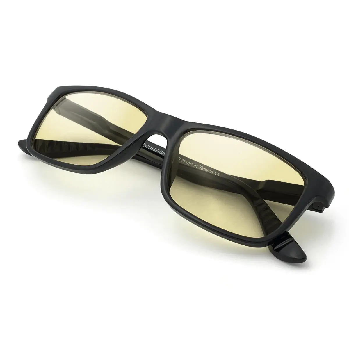 J+S Haka Rectangle Black Heavy Duty Blue Light Blocking Glasses - Medium Fit - main product image