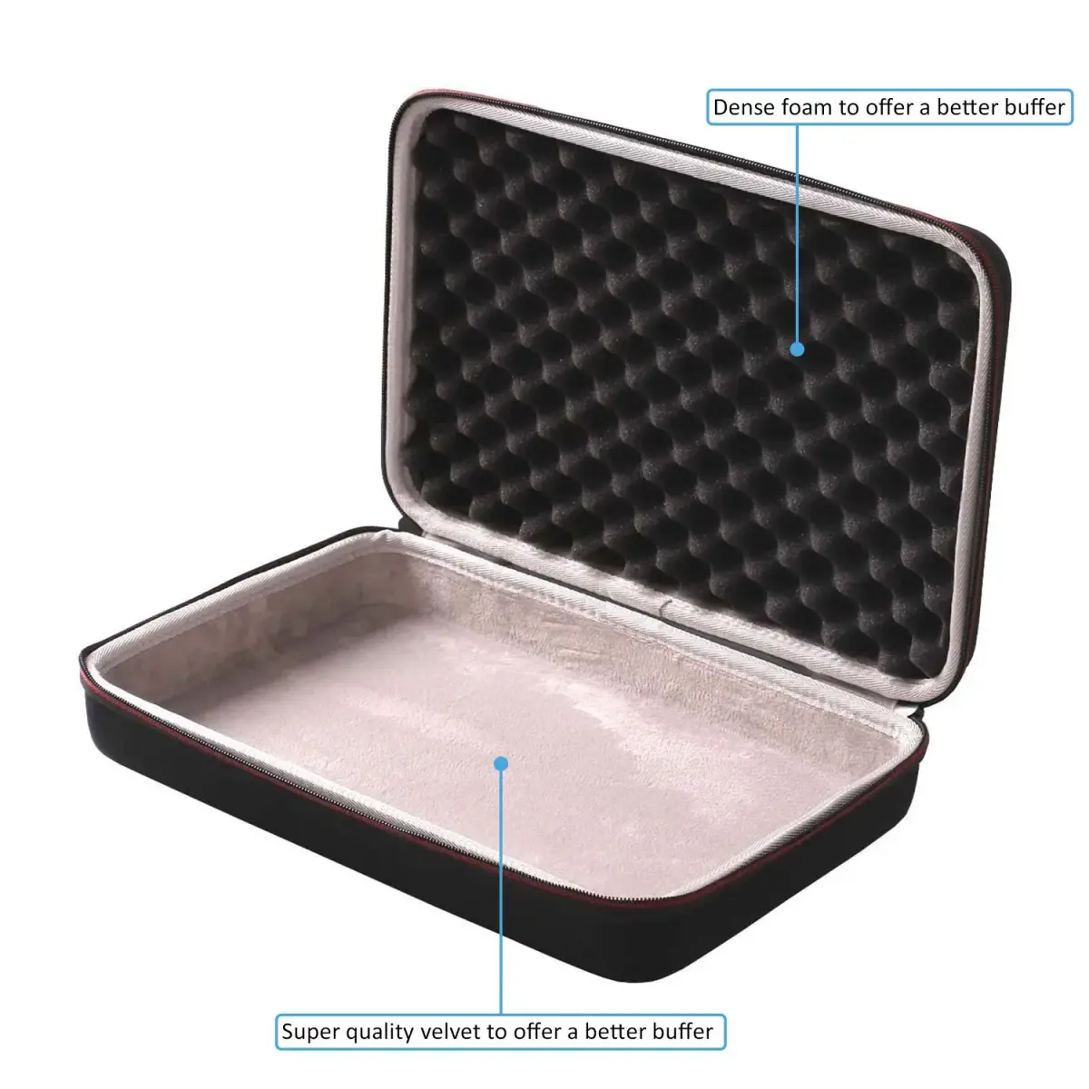LTGEM Case for Akai MPK Mini MK3 / Play MK3 25 Key USB MIDI Controller | Black+Grey, 34cm (13.5") - view 5
