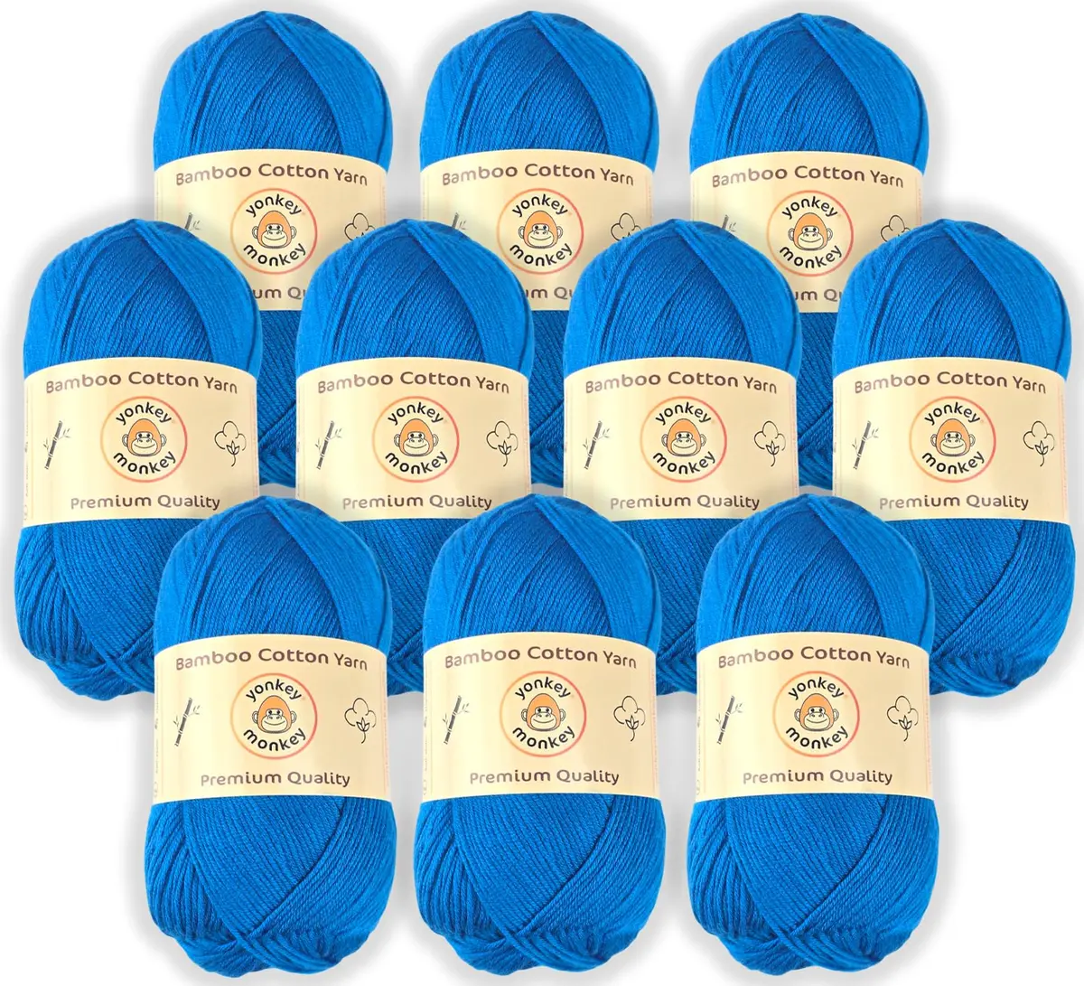 Yonkey Monkey Yarn 500g | Rayon & Cotton Blend for Crochet & Knitting, Baby & Craft Projects - main product image