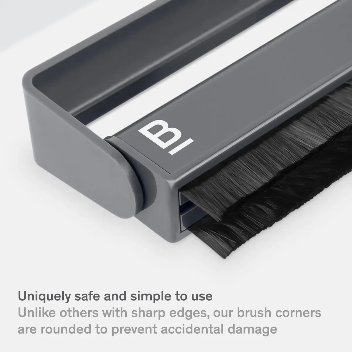 Boundless Audio Carbon Fiber Anti-Static Vinyl Record Cleaner Brush | 11.3cm (4.45in) Midnight Grey - view 4