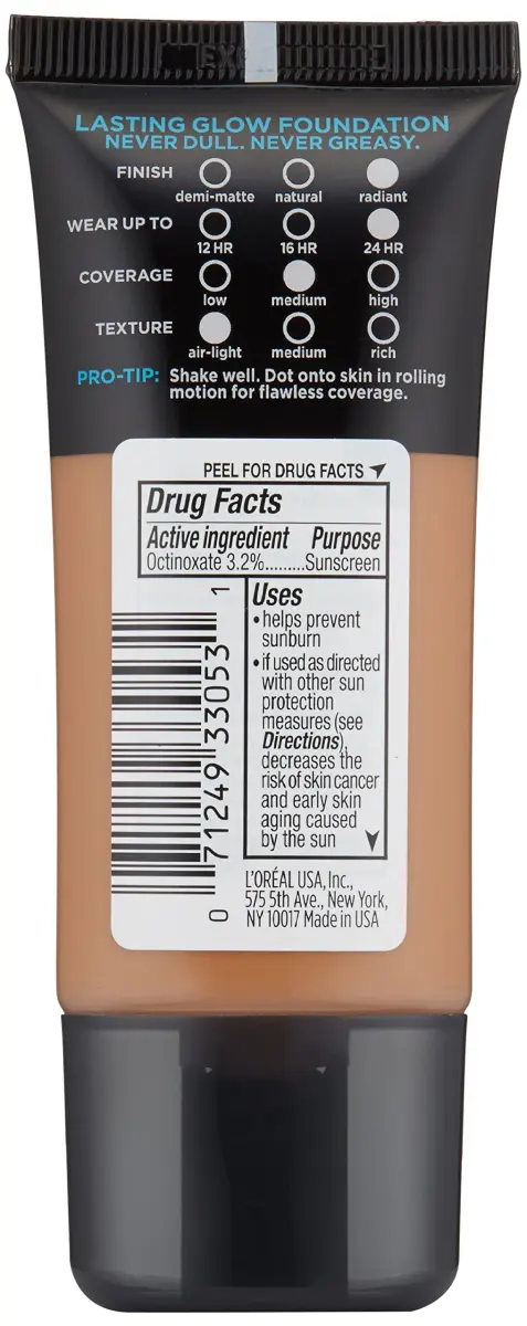 L'Oréal Paris Infallible Pro-Glow Foundation - Creme Cafe | 1 fl oz | Hydrating Glow Foundation - view 2