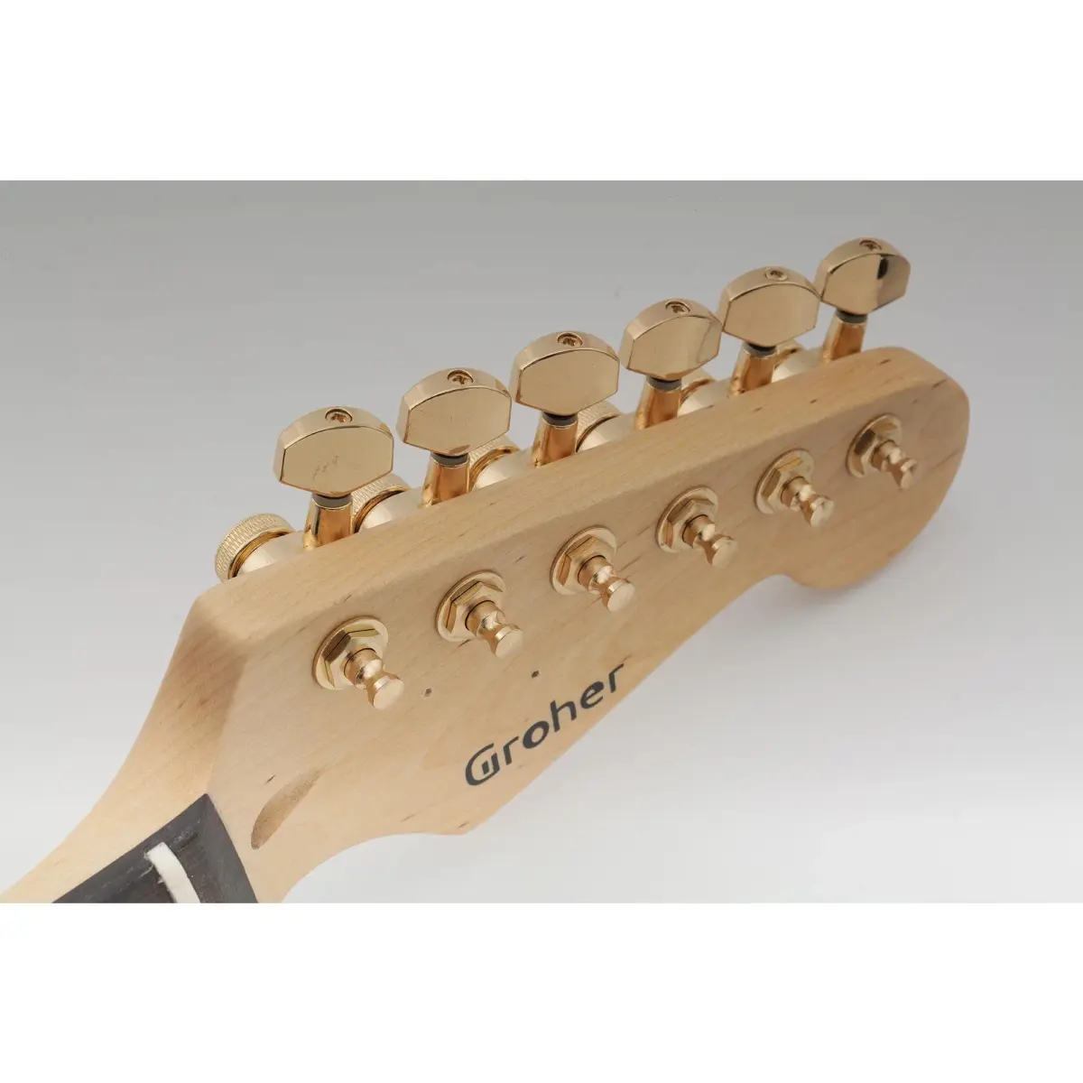Musiclily Pro 6-Inline Locking Guitar Tuning Machine Heads Gold | 15:1 Gear Ratio - view 8