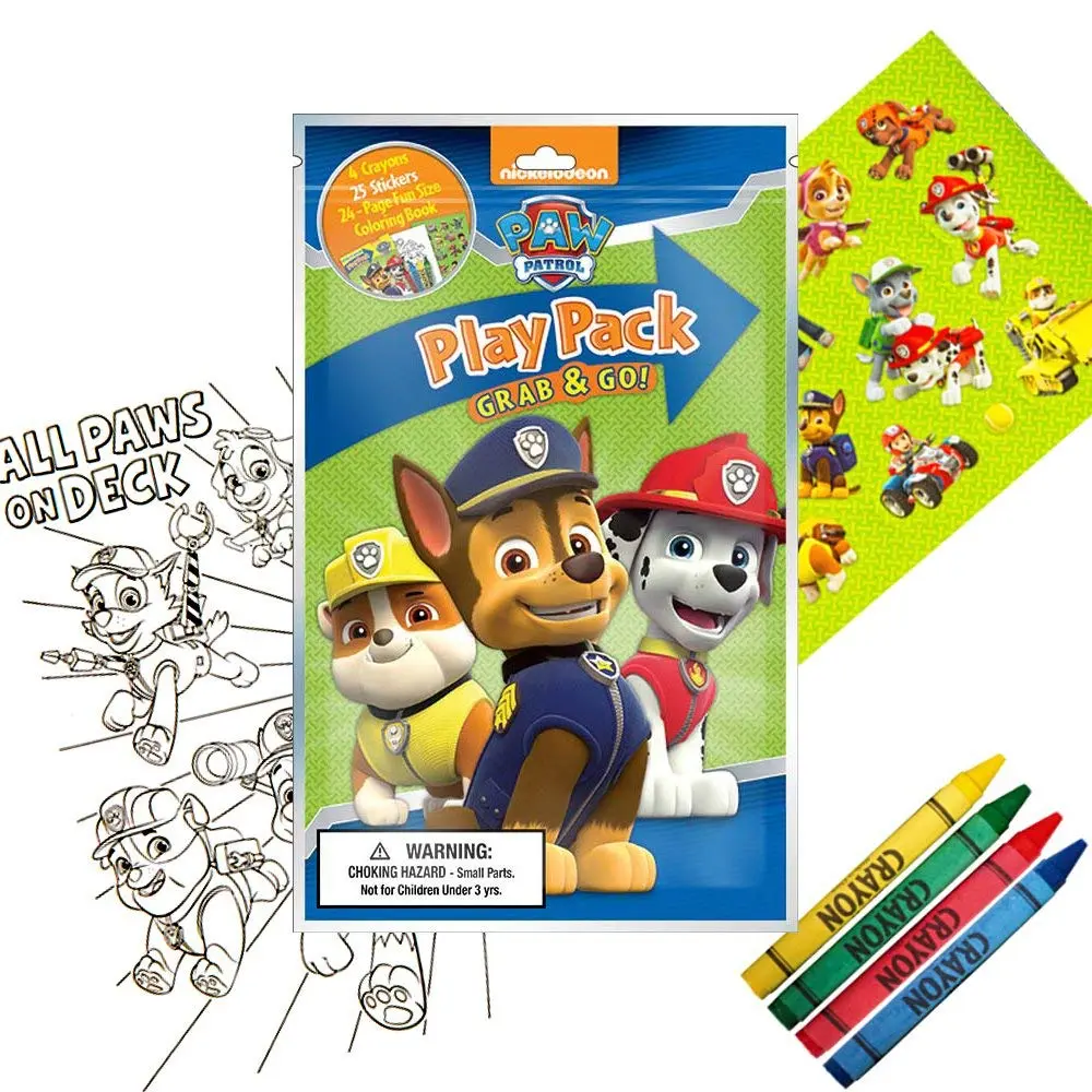 Bendon Nickelodeon Paw Patrol Grab and Go Play Packs (Pack of 12) | Party Favors & Kids Travel - view 2