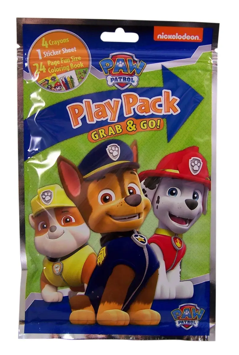 Bendon Nickelodeon Paw Patrol Grab and Go Play Packs (Pack of 12) | Party Favors & Kids Travel - view 4