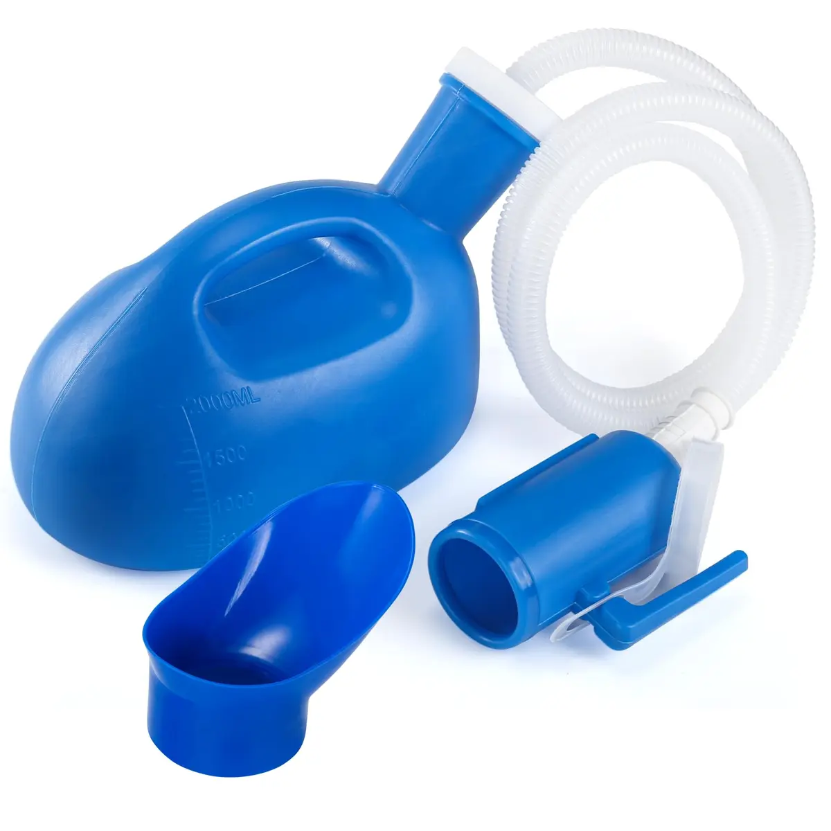 ONEDONE Portable Urinals for Women 2000ML | 2-in-1 Bedside & Travel Urinal (Blue) - main product image