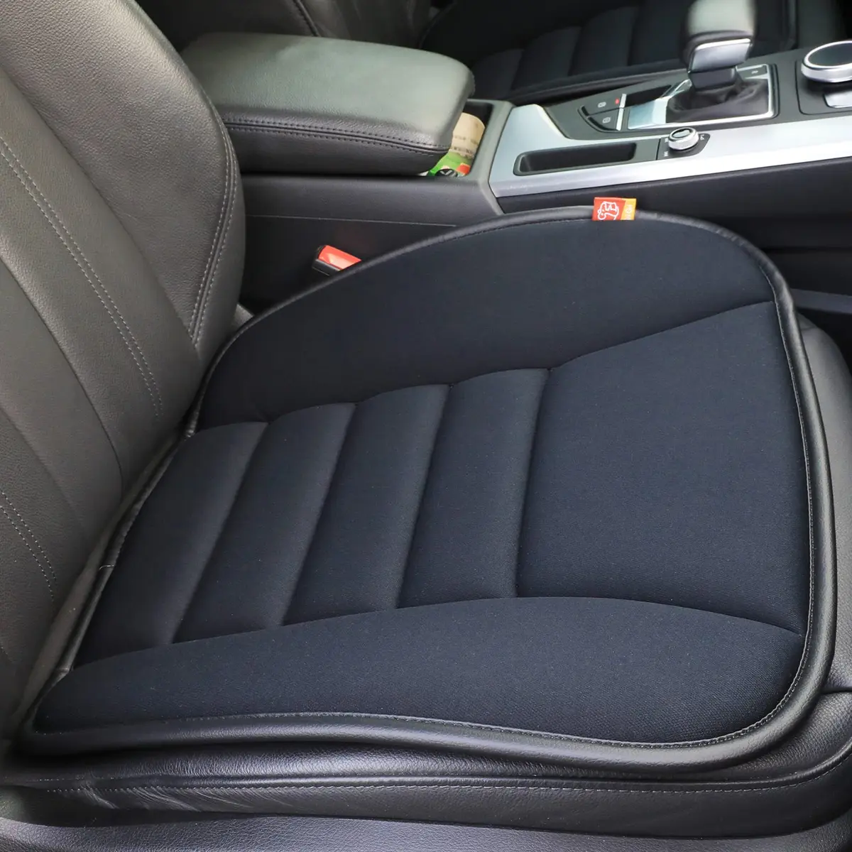 RaoRanDang Black Memory Foam Car Seat Cushion Pad | 54 cm x 46 cm x 3 cm - main product image