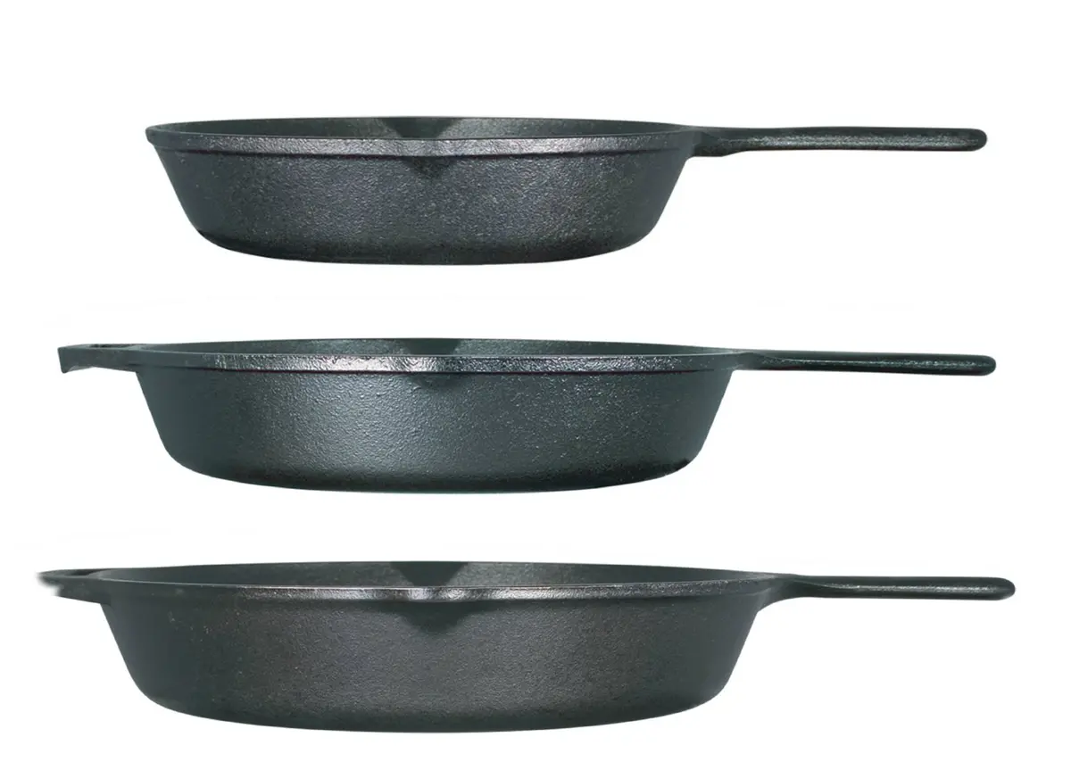 Lodge Cast Iron 3 Skillet Bundle 12in & 10.25in | Durable, Oven Safe, Versatile Cooking - view 2