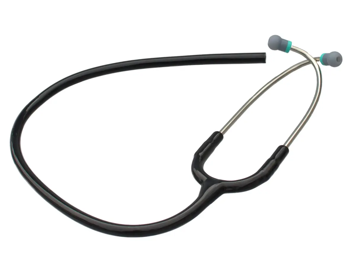 CardioTubes Black Stethoscope Tubing Replacement Kit | 5mm Binaurals, Latex-Free, Fits Classic II SE - main product image