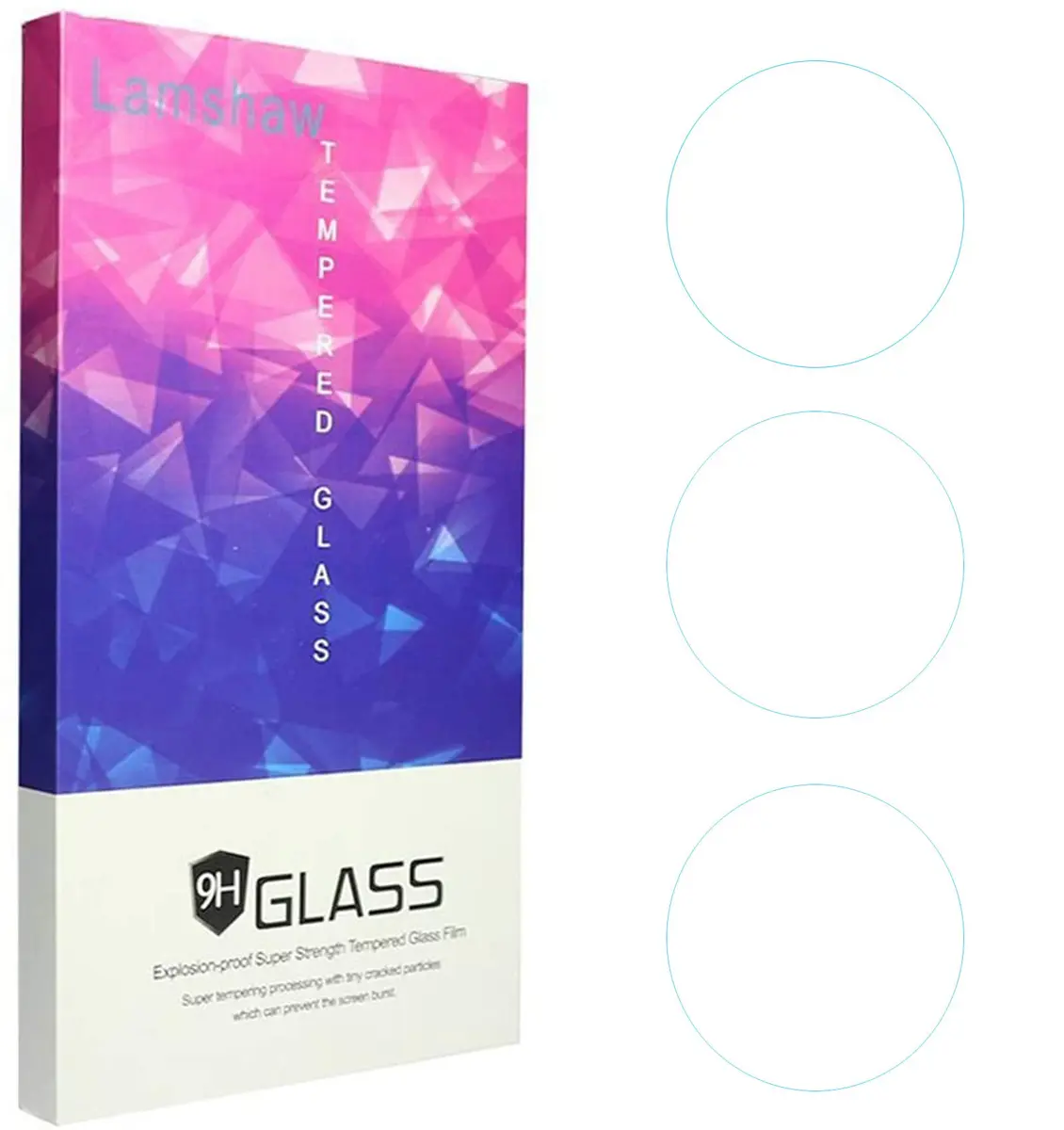 Lamshaw 39mm Screen Protector | 9H Tempered Glass for Smartwatch (39mm) - main product image