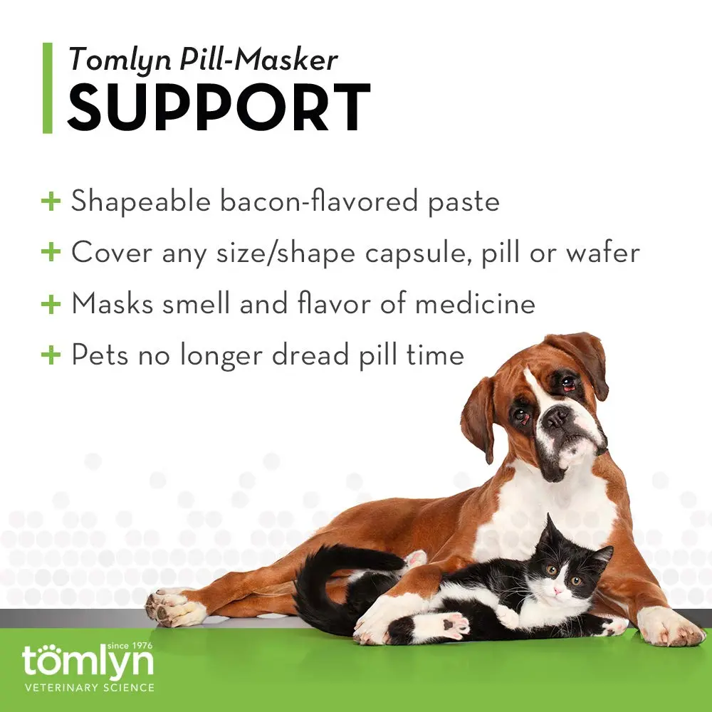 TOMLYN Pill-Masker Bacon Paste for Dogs & Cats, 4 oz (Pack of 2) Mask pills easily with bacon flavor - view 2