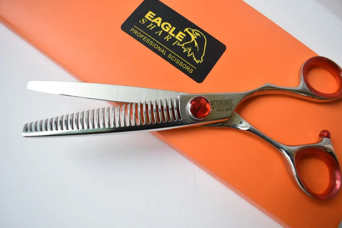 EAGLE SHARP Professional Hair Thinning Shears 6.5 cm (6 inch) | 30-Tooth Blender Convex Blade - view 6