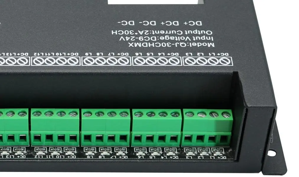 AMKI DMX 512 LED Decoder Controller for RGB Tape Strip Light Dimmer Driver 30 Channel | Stage Lighting Control - main product image