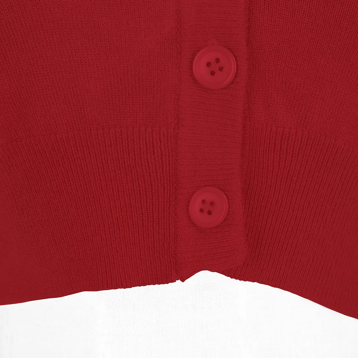 Urban CoCo Women's Cropped Cardigan V-Neck Button Down Knitted Sweater 3/4 Sleeve XL | Chic & Breathable - view 5