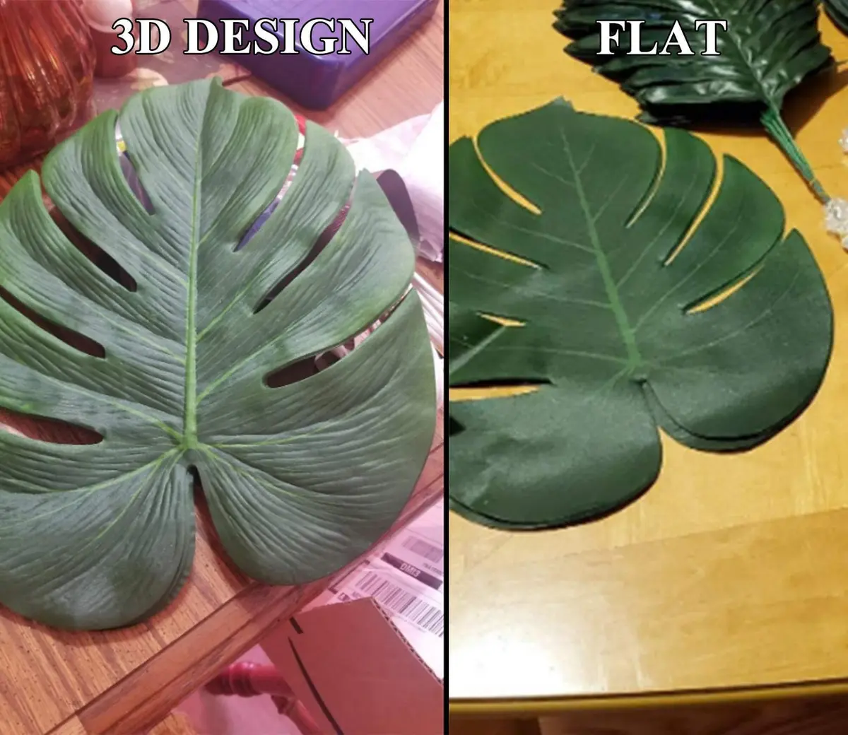 OurWarm 24pcs Large Artificial Tropical Palm Leaves | Faux Safari Leaves for Jungle & Party Decor - view 8