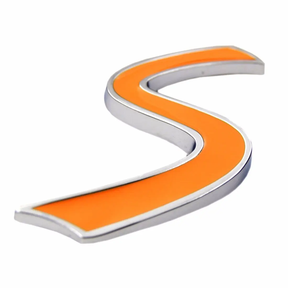 Zorratin Orange 3D Metal Emblem with Self-Adhesive for Mini Cooper | Weatherproof & Fade-Resistant - main product image