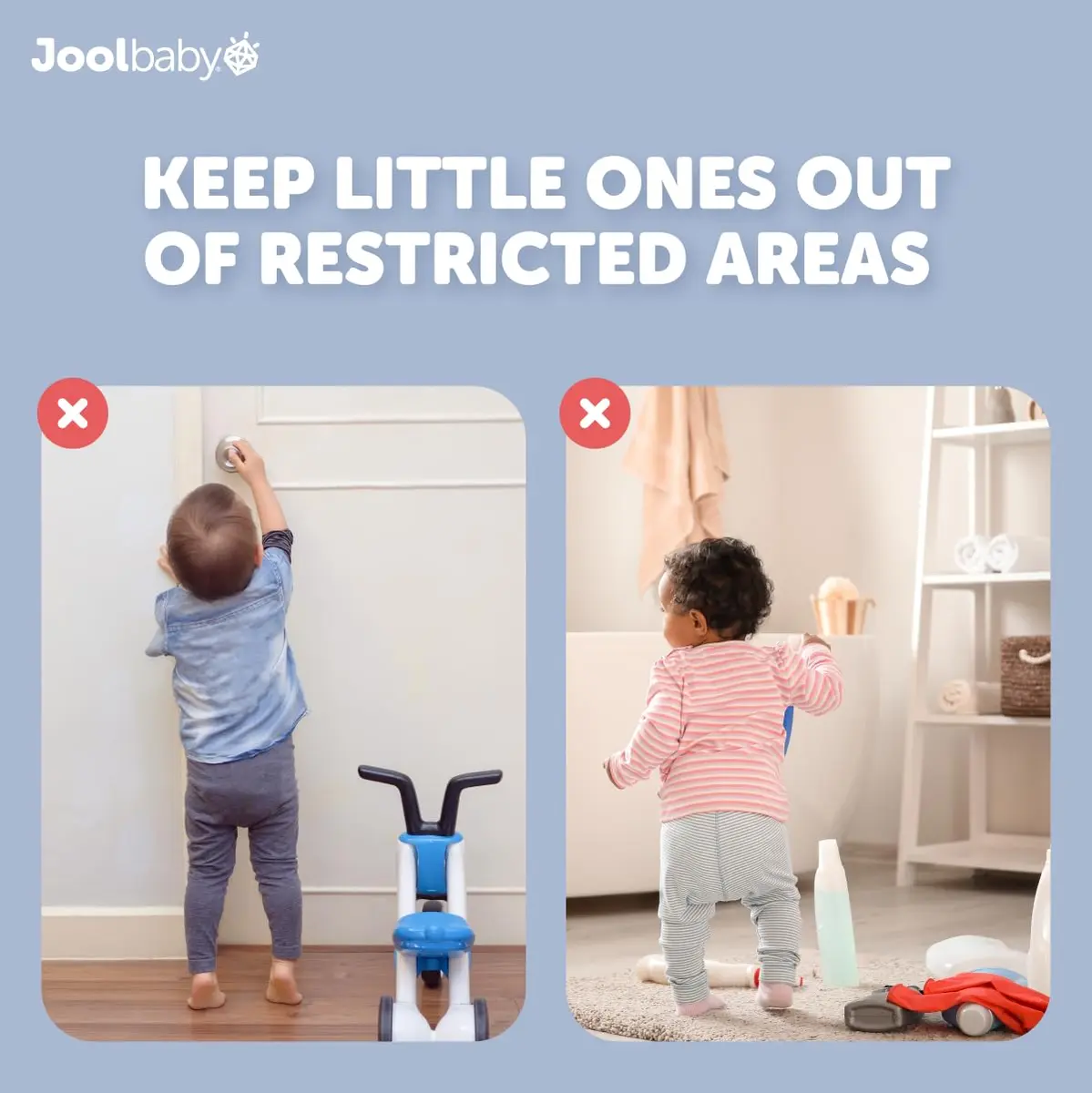 Jool Baby Door Knob Covers for Child Safety (4 Pack) | Easy to Install & Childproof Home - view 5