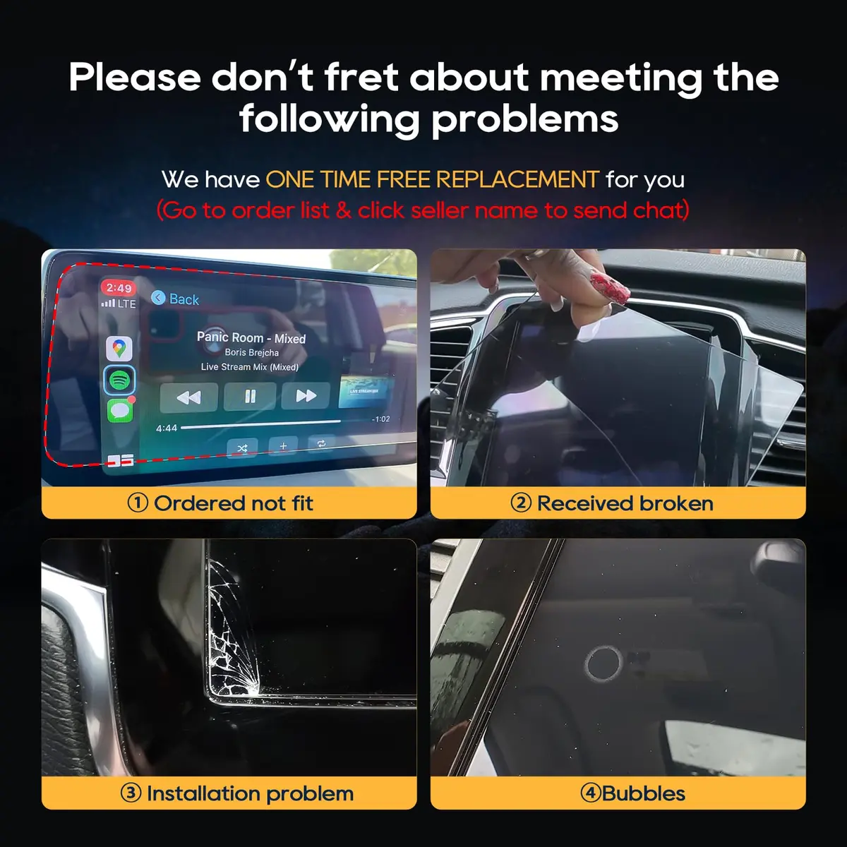 LFOTPP 8.7 Inch Tempered Glass Screen Protector for Volvo V90 XC90 S90 V60 XC40 XC60 | 9H Hardness, High Clarity, Anti-Scratch - view 9