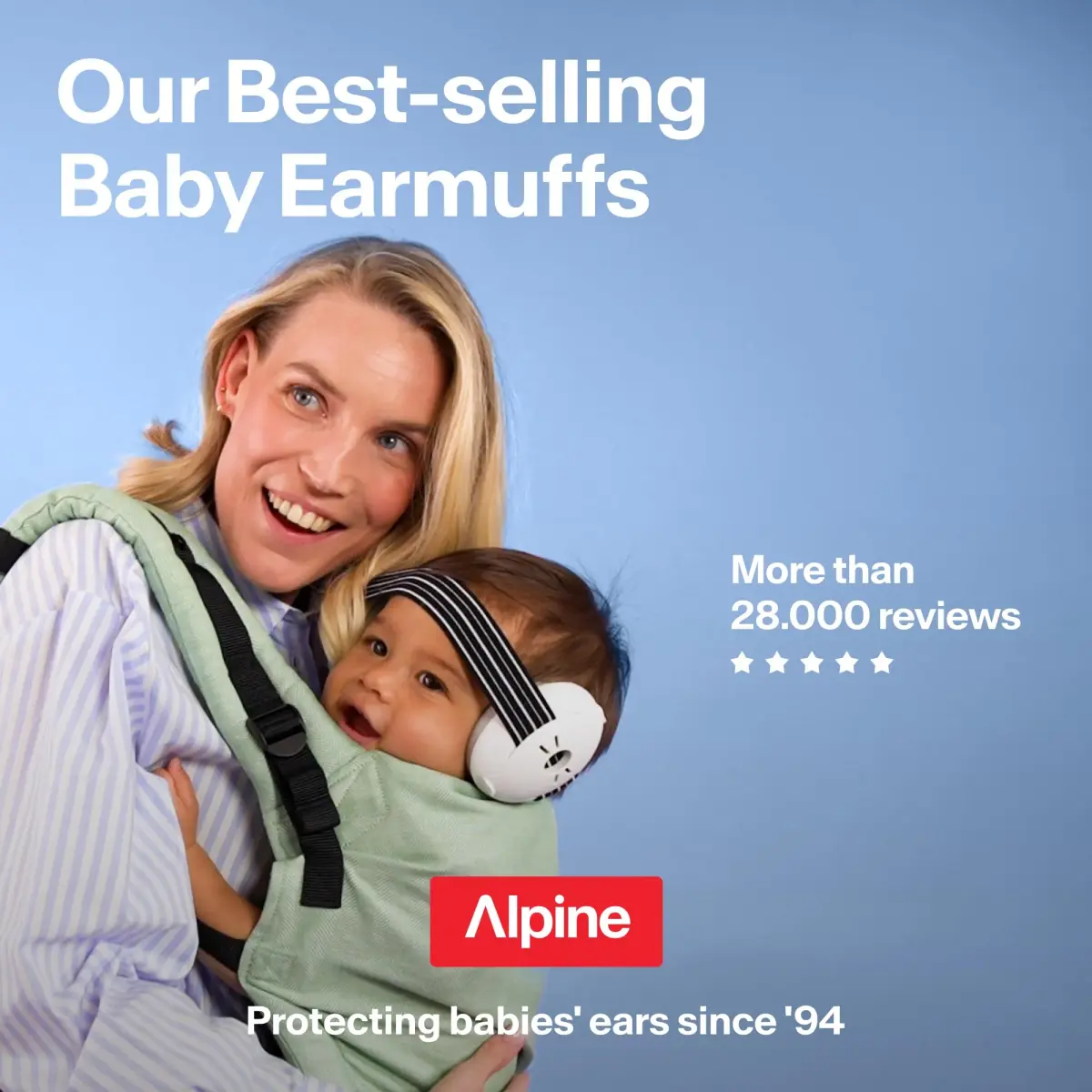 Alpine Muffy Baby Ear Protection Earmuffs for Babies & Toddlers up to 4 Years | Noise Reduction 23 dB SNR - view 9